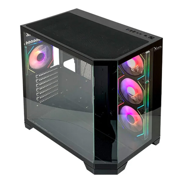 Gabinete Xzeal XZ150, ATX, Cristal Templado, 4x Ventiladores ARGB, Negro - XZGAXT1B