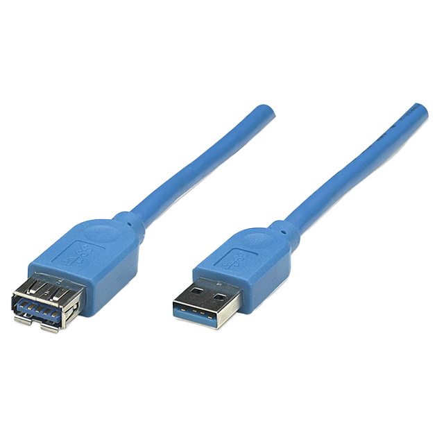 Cable Extensor USB-A 3.2, 3 Metros, Color Azul – 322447