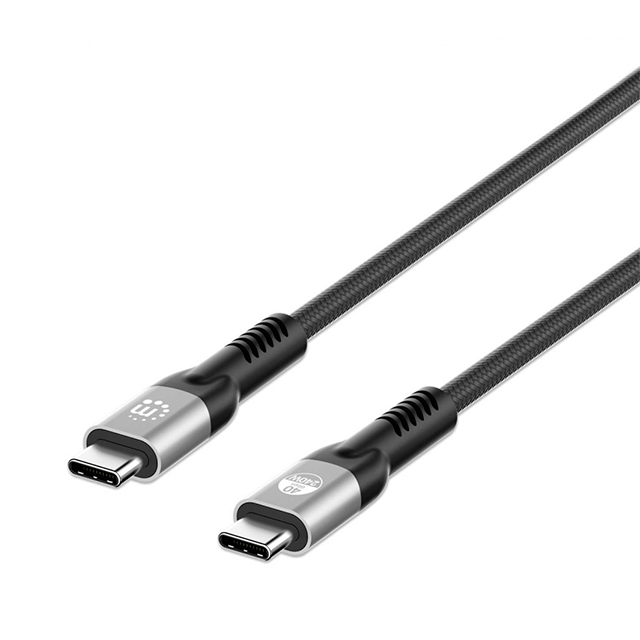 Cable Manhattan USB-C a USB-C, 2 metros, carga y transferencia de datos – 356381