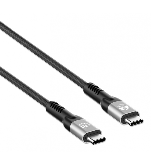 Cable Manhattan USB-C a USB-C, 2 metros, carga y transferencia de datos – 356381