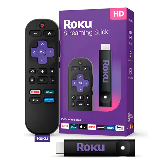 Roku, Dispositivo de Streaming HD para TV con Control de Voz - 3840R