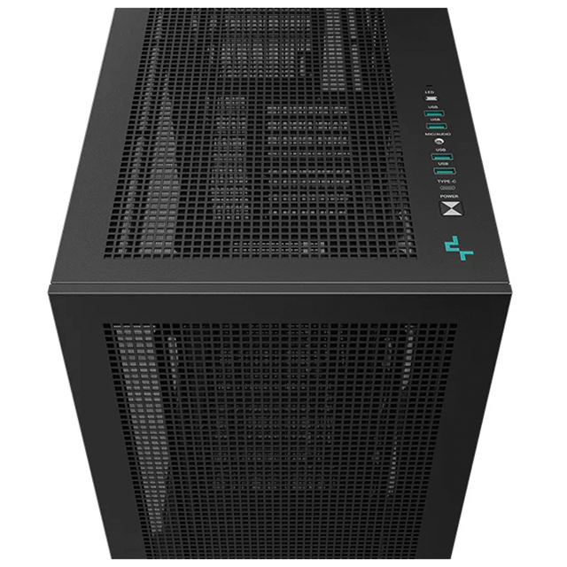 Gabinete DeepCool Morpheus,1 Ventilador x 420mm (3 en 1) ARGB, E- ATX, Negro - R-MORPHEUS-BK