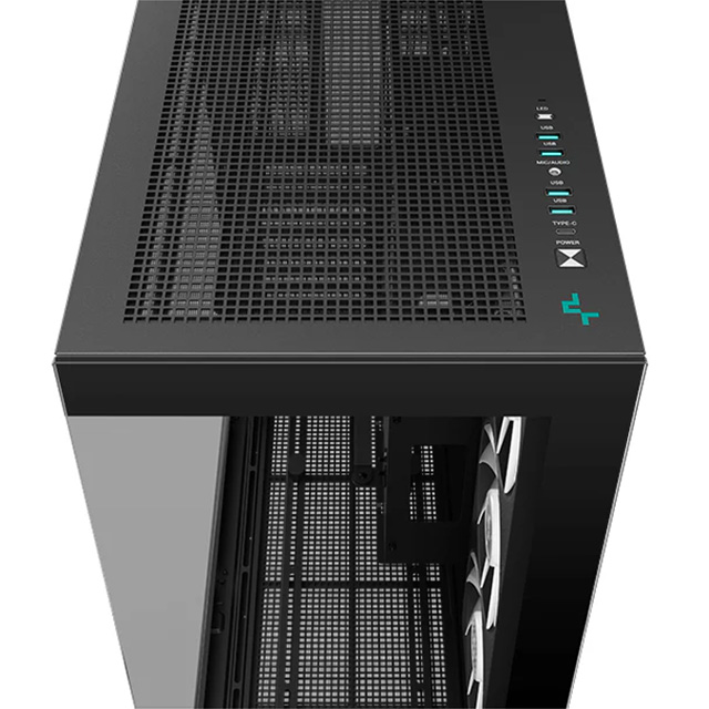 Gabinete DeepCool CH780, Full Tower, 1 Ventilador x 420mm (3 en 1), E-ATX, Negro - R-CH780-BK