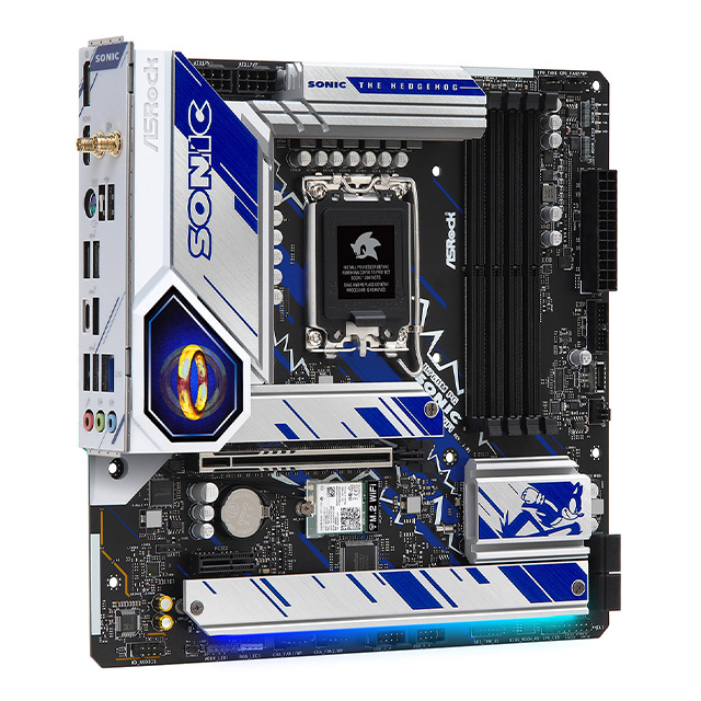 Tarjeta Madre ASRock B760M Phantom Gaming Sonic, 12th, 13th & 14th Gen Intel, Micro-ATX, LGA 1700, DDR5 7200Mhz, 3x M.2, PCIe 5.0