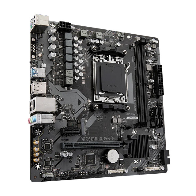 Tarjeta Madre Gigabyte A620M H, Micro-ATX, AM5, DDR5 6400Mhz OC, 4 Satas, 1 x M.2