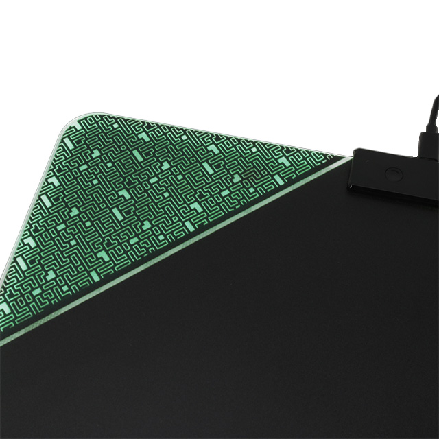 Mousepad Ocelot Gaming OMPR01, 35 x 25 cm, RGB, Carga inalambrica para smartphones, USB - AC-9572