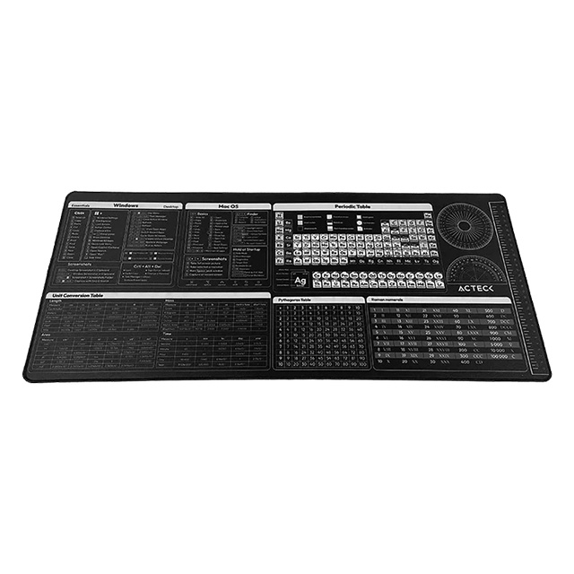 Mousepad Acteck Vibe Flow Tools MT494H, 80 x 35 cm, Negro - AC-941075