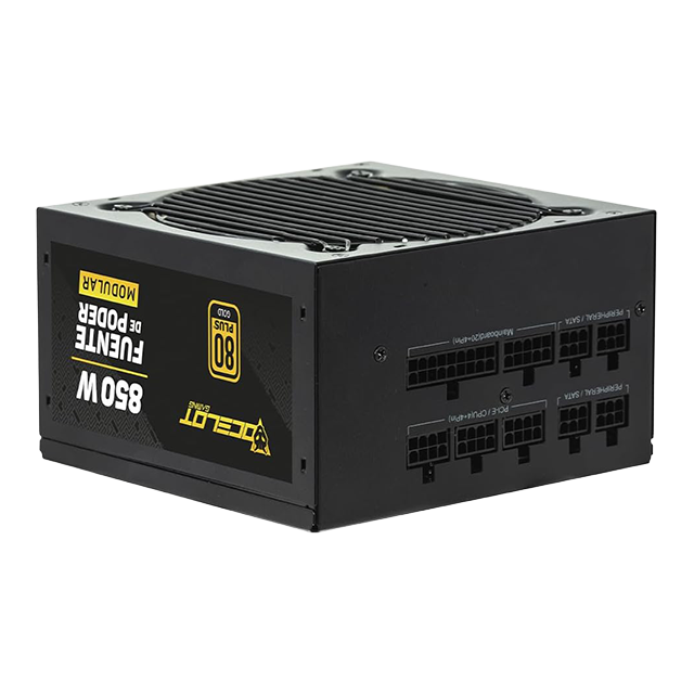 Fuente de Poder Ocelot Gaming OPS850, 850W, ATX, Modular, 80 Plus Gold, Color Negro – OPS850
