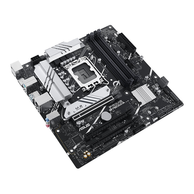 Tarjeta Madre Asus Prime B760M-A, Micro-ATX, 12th, 13th & 14th Gen Intel, LGA1700, DDR5 7200Mhz OC, x2 M.2, Aura Sync