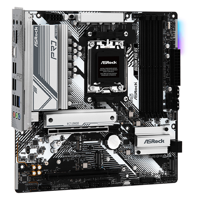 Tarjeta Madre ASRock B650M PRO RS, AM5, Micro-ATX, DDR5 7200Mhz, 3x M.2, PCIe 4.0