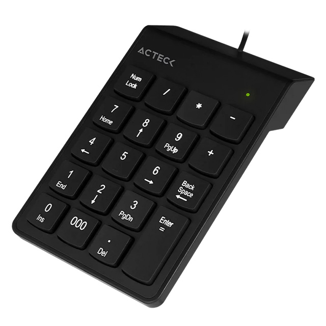 Teclado Numerico Acteck Inspire TN220, 19 Teclas, USB-A a 1.2m - AC-932622