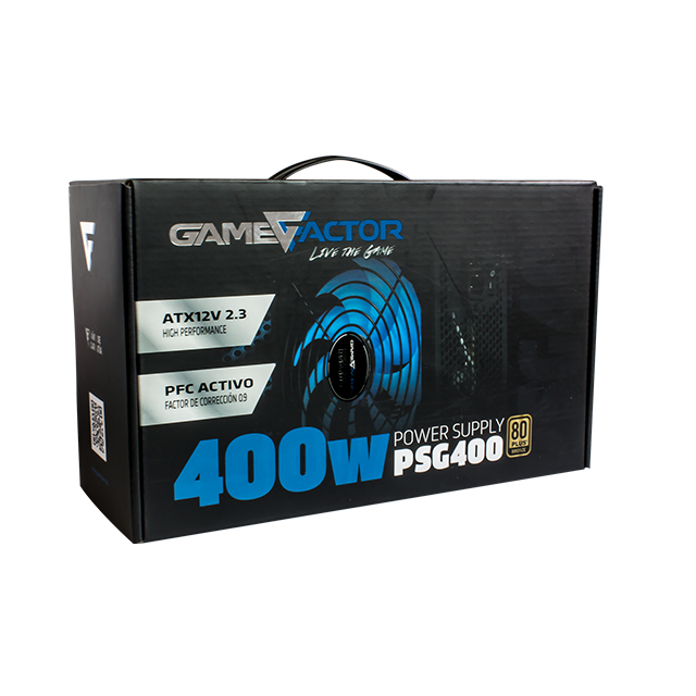 Fuente de Poder GameFactor PSG400 400Watts 80 Plus Bronze