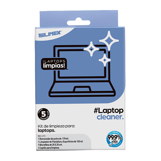 Kit de Limpieza para Laptop y Pantallas Silimex, Antiestático, Cepillo Incluido – 750300219625