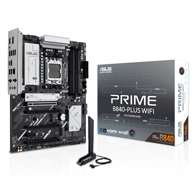 Tarjeta Madre ASUS Prime B840-PLUS WIFI, ATX, Socket AM5, DDR5, WiFi 6E – PRIME B840-PLUS WIFI