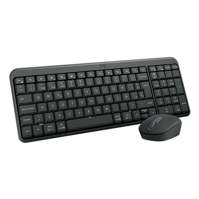 Combo Teclado y Mouse Logitech MK250 Inalámbrico, Compacto, Grafito – 920-013513