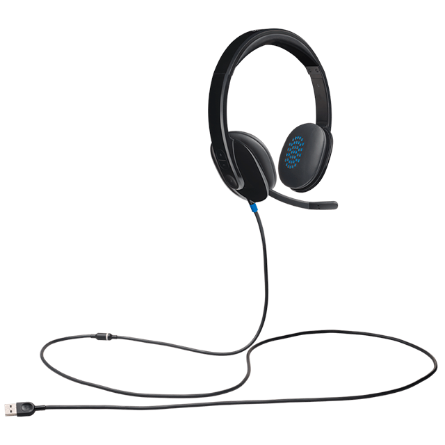 Diadema Logitech H540 USB, sonido estéreo, micrófono con cancelación de ruido, USB-A – 981-000510