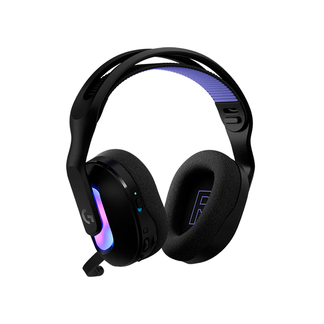 Diadema Gaming Logitech G522 LIGHTSPEED, RGB, Inalámbricos, Recargables, Sonido Surround, Micrófono Abatible, Color Negro - 981-001543