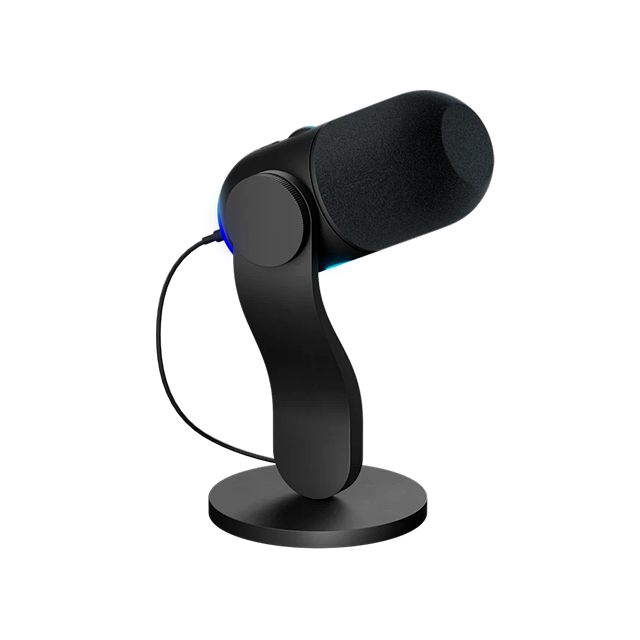 Micrófono Gamer Logitech Yeti GX, Condensador Dinámico USB, Iluminación RGB LIGHTSYNC, Color Negro - 988-000568