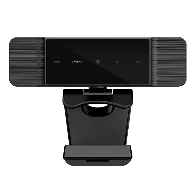 Cámara Web ACTECK Haptos CW480, 2K 2592×1944, USB 2.0, Micrófono Integrado, Enfoque Fijo, Negro – AC-933056
