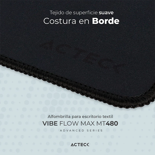 Mousepad Acteck Vibe Flow Max MT480, 90 × 40 cm, 3 mm – Negro – AC-934466