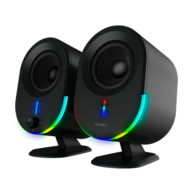Bocinas Acteck Dynamic Exact BS630, Estéreo 2.0, 20W RMS, Bluetooth 5.0, AUX 3.5 mm, USB, Negro – AC-935869