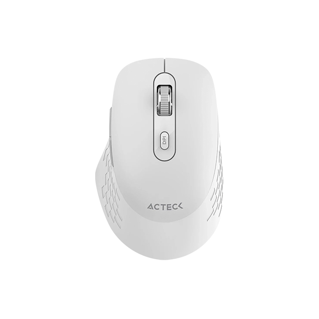 Mouse Acteck Optimize Flow MI480, RF Inalámbrico, Óptico, 1.600DPI, Blanco - AC-939843