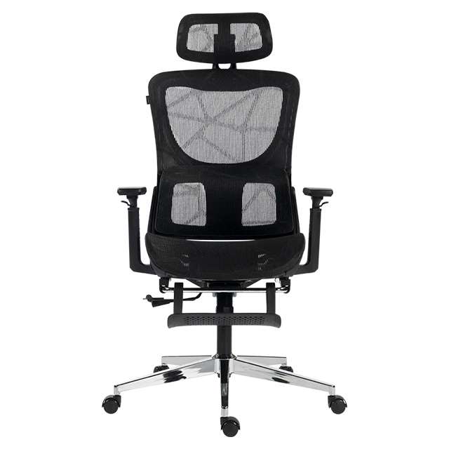 Silla de Oficina Acteck Flux Ultra EC696HR, Malla Transpirable, Reposabrazos 3D, Reposacabezas, Soporte Lumbar, Reposapiés, Inclinación 140°, hasta 120 kg – AC-943291