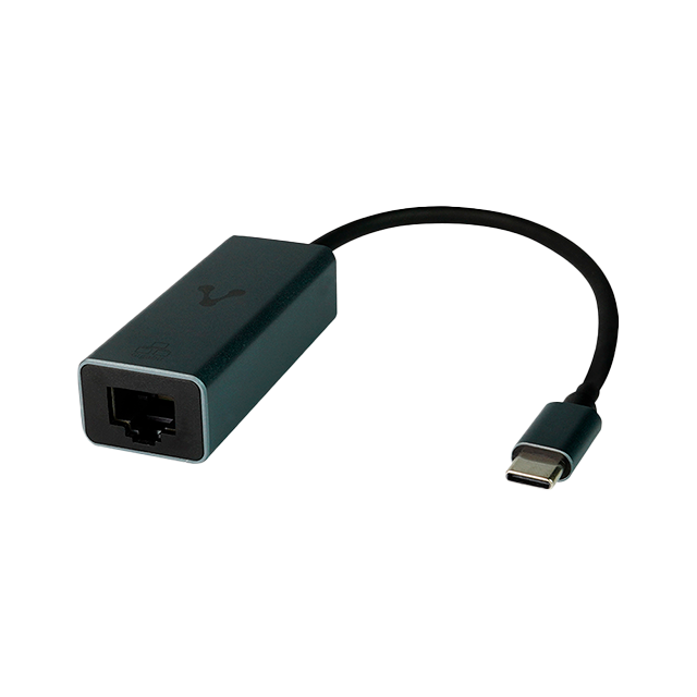 Adaptador Vorago ADP-210, Tipo C a Ethernet RJ45, Velocidad 1 Gbps, Plug & Play, Carcasa Metálica - ADP-210