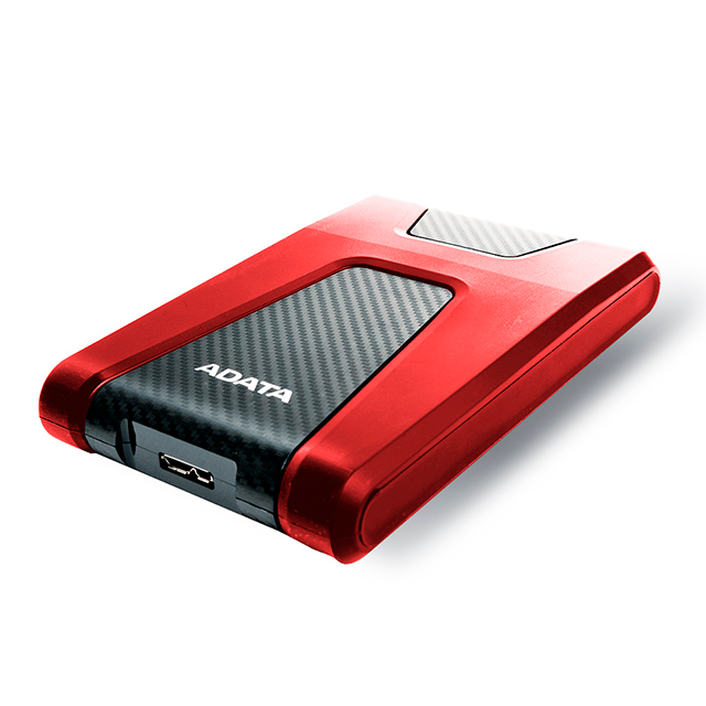 Disco Duro Externo ADATA HD650, 1TB, 2.5", USB 3.2, resistente a golpes, rojo – AHD650-1TU31-CRD