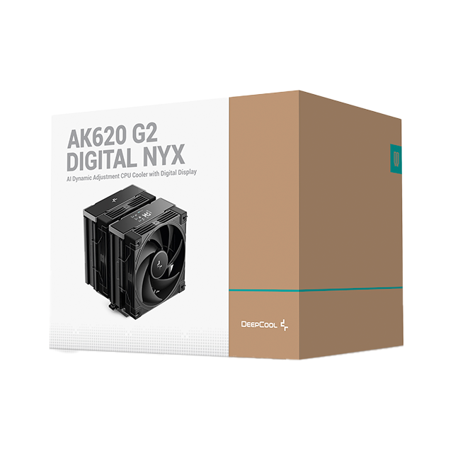 Disipador de Aire DeepCool AK620 G2 DIGITAL NYX, Doble Torre, Pantalla Digital, 2×120 mm PWM – AK620 G2 DIGITAL NYX