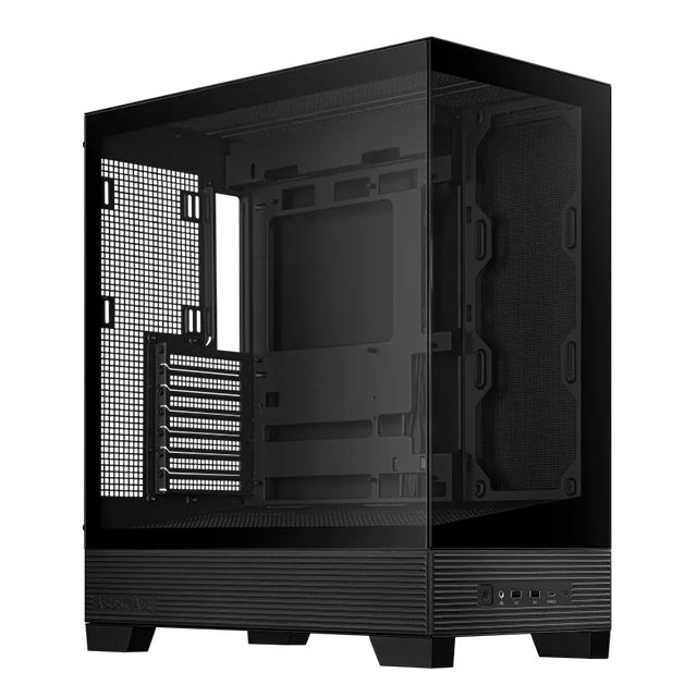 Gabinete ASUS A31 Case Black, Mid Tower, ATX, vidrio templado frontal/lateral, soporte AIO 360 mm, GPU 380 mm – ASUS A31 CASE BK