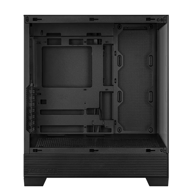 Gabinete ASUS A31 Case Black, Mid Tower, ATX, vidrio templado frontal/lateral, soporte AIO 360 mm, GPU 380 mm – ASUS A31 CASE BK