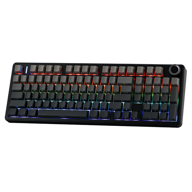 Teclado mecánico Aula F99 Pro inalámbrico, 90%, pantalla integrada, Star Vector switch, gasket 9 niveles, RGB, negro/gris – 8500-0054