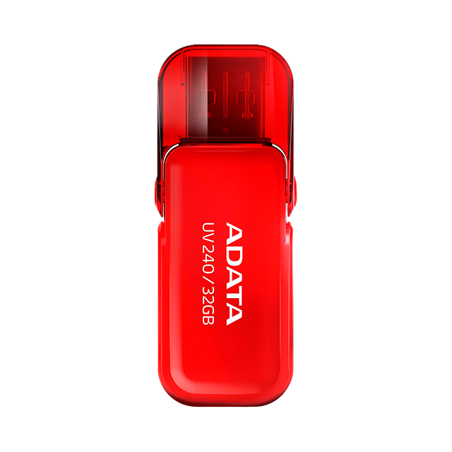 Memoria USB ADATA UV240, 32GB, USB 2.0, rojo – AUV240-32G-RRD
