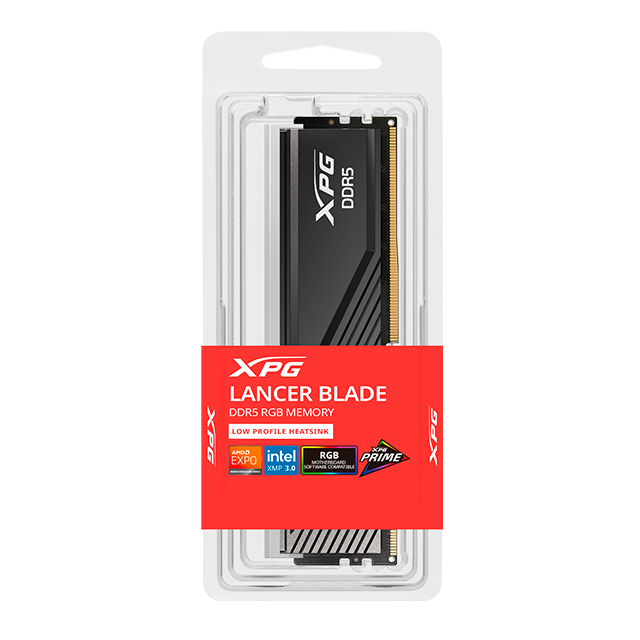 Memoria RAM ADATA XPG Lancer Blade RGB 16 GB, DDR5, 6000 MHz CL48 – AX5U6000C4816G-SLABRBK - DDR5-LOCK 