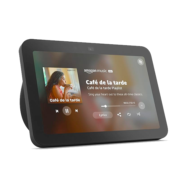 Amazon Echo Show 8 (3.ª Generación 2023), Asistente de Voz, Pantalla HD de 8”, Alexa Negra – B0BLS3Y632