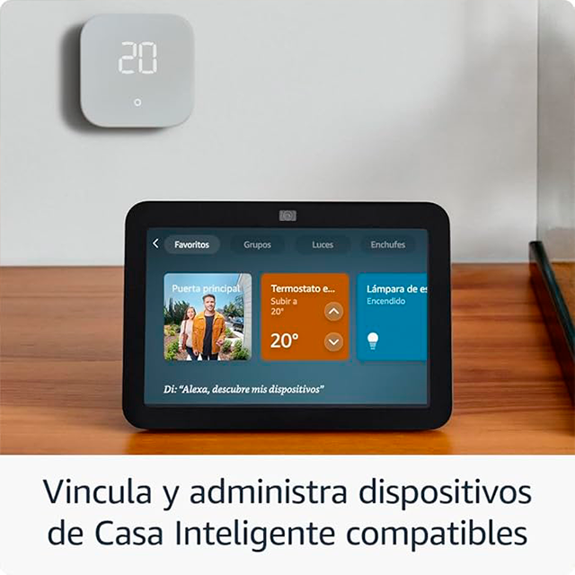 Amazon Echo Show 8 (3.ª Generación 2023), Asistente de Voz, Pantalla HD de 8”, Alexa Negra – B0BLS3Y632