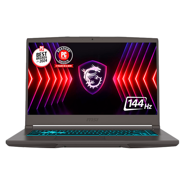 Laptop Gamer MSI Thin A15 15.6" Full HD, AMD Ryzen 5 7535HS, NVIDIA GeForce RTX 2050, 8GB RAM, 512GB SSD, Windows 11 Home, Teclado Inglés – B7UCX-218US