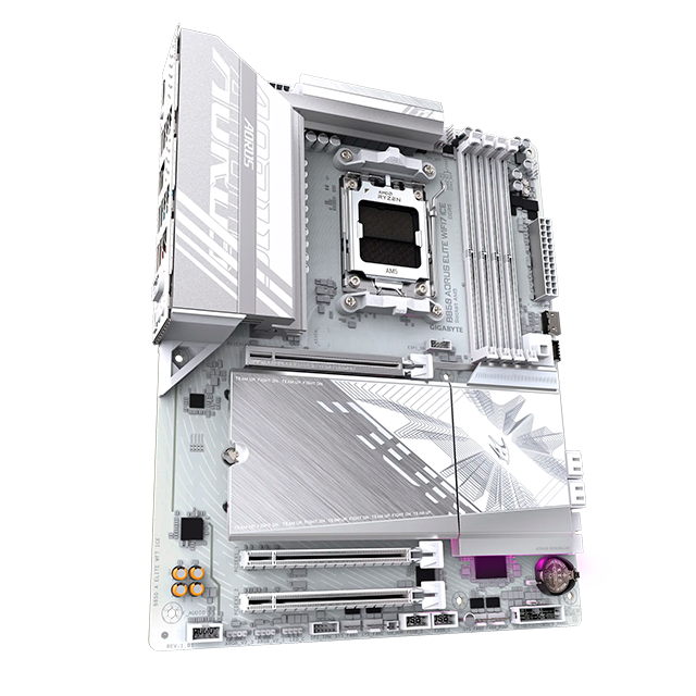 Tarjeta Madre Gigabyte B850 AORUS Elite WIFI7 ICE, ATX, Socket AM5, DDR5 8000Mhz, Wi-Fi 7 - Blanco