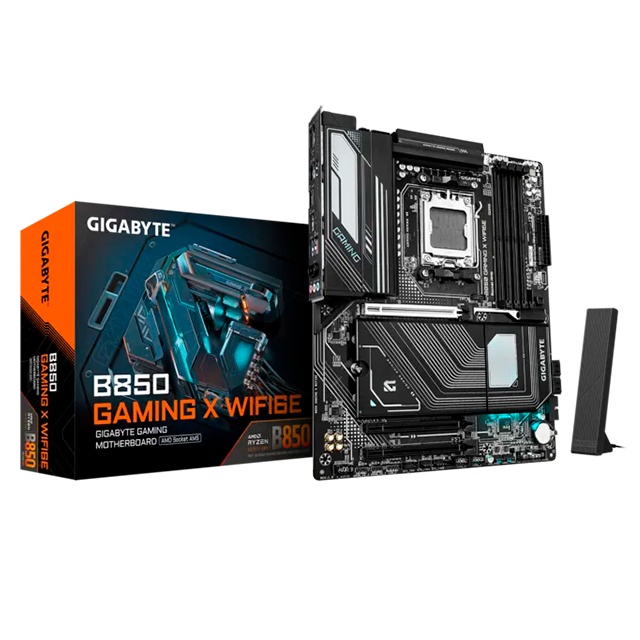 Tarjeta Madre Gigabyte B850 Gaming X WiFi6E, AM5, DDR5, PCIe 5.0, 3× M.2, Wi-Fi 6E, ATX – B850 GAMING X WIFI6E
