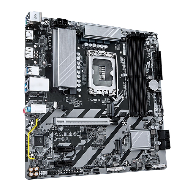 Tarjeta Madre Gigabyte B860M D3HP, Micro-ATX, Socket LGA 1851, DDR5 9066Mhz, 2x M.2