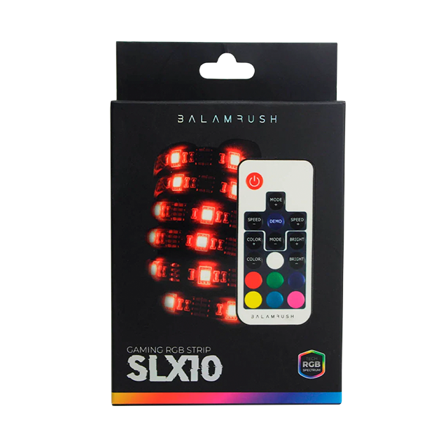 Tira de Luz para Setup Gamer Spectra LS340 RGB, 80 cm, 328 Modos de Iluminación, Control Remoto Incluido, Color Negro - BR-931564