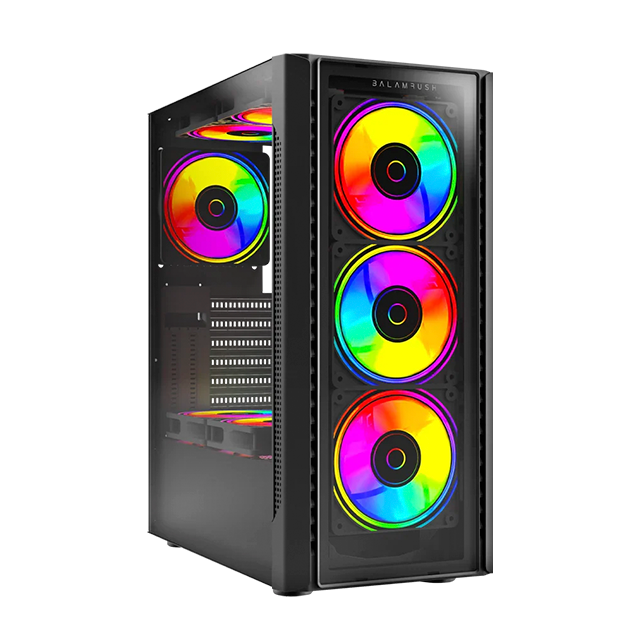 Gabinete Balam Rush Dragonfly II Crystal GM745, Media Torre, ATX / Micro-ATX / Mini-ITX, 4 Ventiladores RGB, Cristal Templado, USB 3.0 – BR-935968