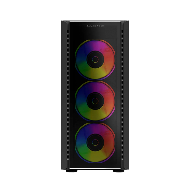 Gabinete Balam Rush Dragonfly II Crystal GM745, Media Torre, ATX / Micro-ATX / Mini-ITX, 4 Ventiladores RGB, Cristal Templado, USB 3.0 – BR-935968