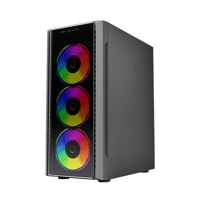 Gabinete Balam Rush Dragonfly II Crystal GM745, Media Torre, ATX / Micro-ATX / Mini-ITX, 4 Ventiladores RGB, Cristal Templado, USB 3.0 – BR-935968