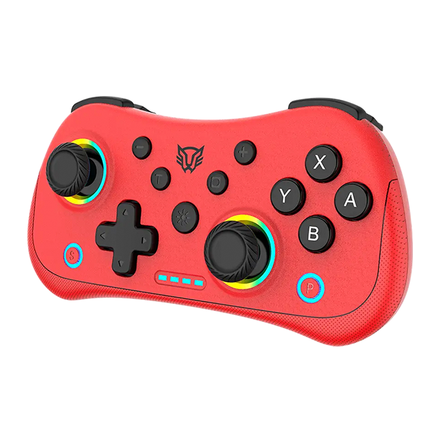 Control inalámbrico Balam Rush KONTROL POCKET G555, Bluetooth 5.0 / Alámbrico USB-C, Multiplataforma, Rojo – BR-942584