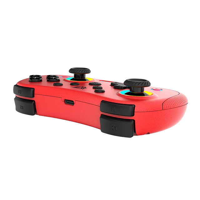 Control inalámbrico Balam Rush KONTROL POCKET G555, Bluetooth 5.0 / Alámbrico USB-C, Multiplataforma, Rojo – BR-942584