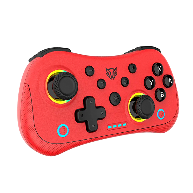 Control inalámbrico Balam Rush KONTROL POCKET G555, Bluetooth 5.0 / Alámbrico USB-C, Multiplataforma, Rojo – BR-942584