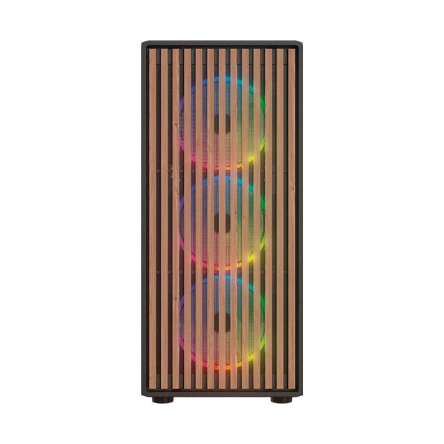 Gabinete Gamer Dragonfly Wood GM580CB, Negro, ATX/Micro-ATX/Mini-ITX, Panel Frontal Tipo Madera – BR-943949