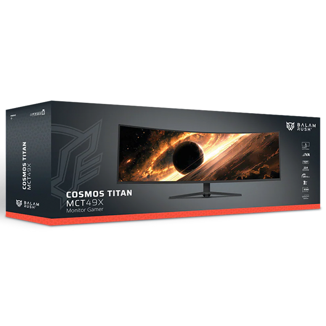 Monitor Gaming Curvo 49” Balam Rush Cosmos Titan MCT49X, DQHD 5120×1440, 120Hz, FreeSync / G-Sync Compatible – BR-944144